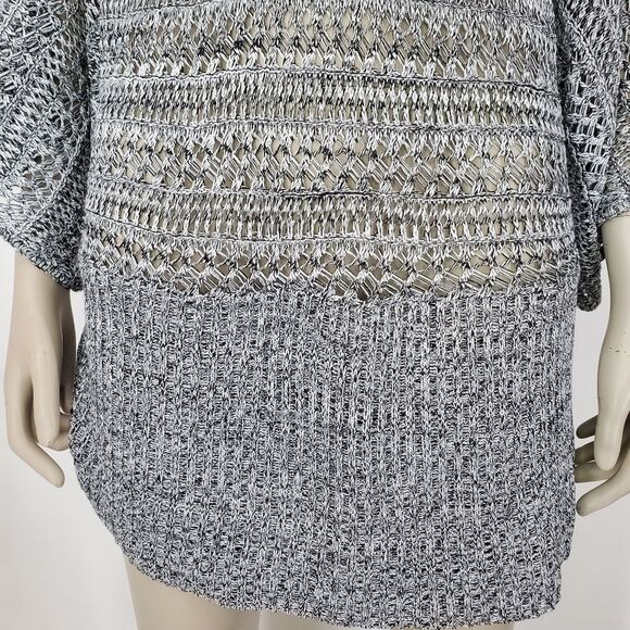 NWOT Lane Bryant Silver Silver "crochet" cover up - Picture 5 of 7